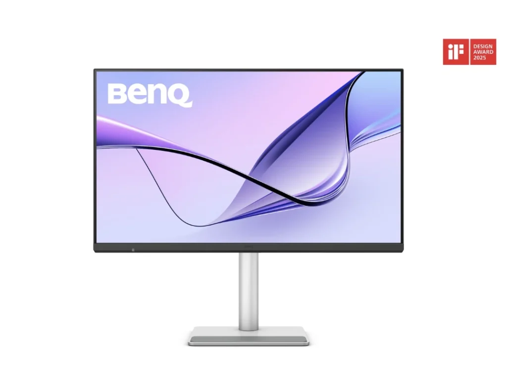 BenQ Releases MA320UG Monitor With 120Hz Refresh Rate to Mac-Focused Displays 1 Front view of the BenQ MA320UG 32-inch 4K monitor with slim bezels and ergonomic stand design