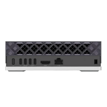 Rear connectivity ports on AMD Ryzen AI Halo Developer Platform mini PC
