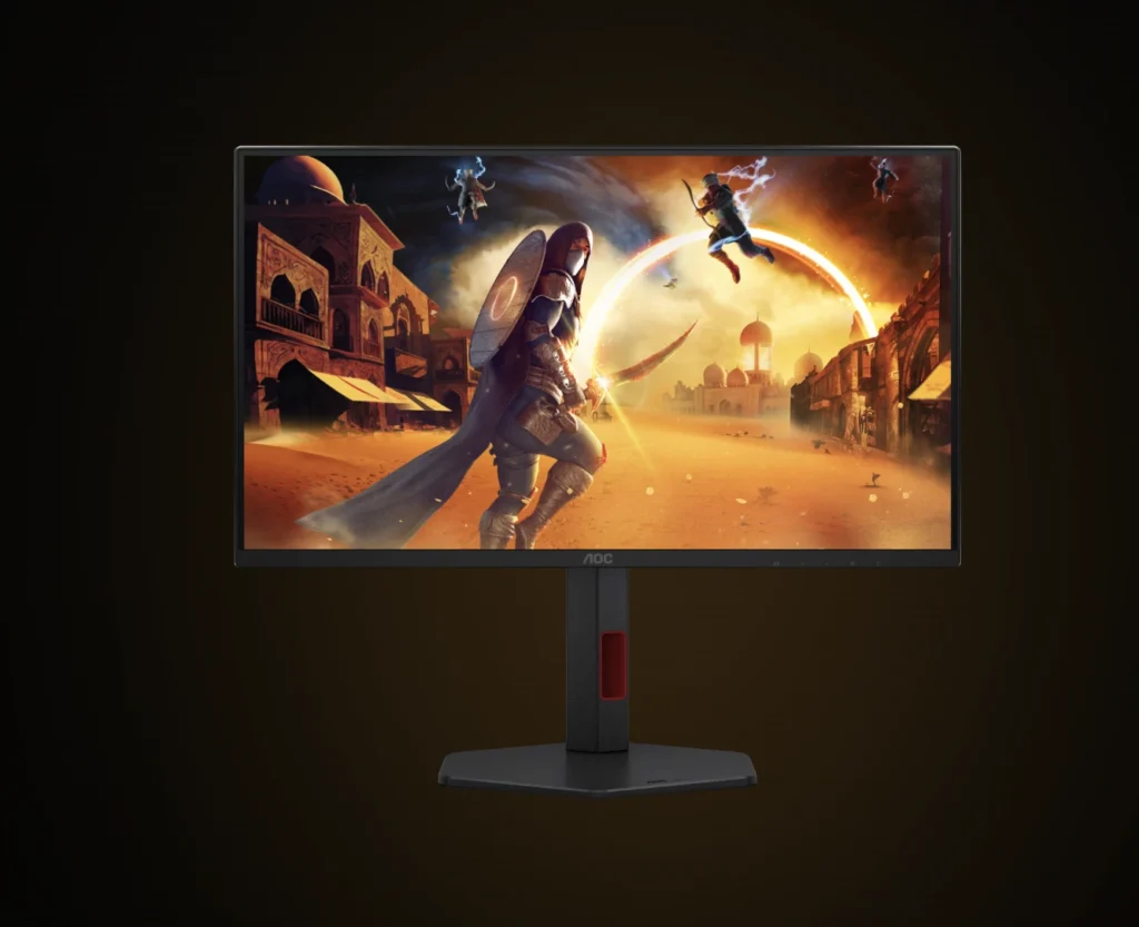 Front view of the AOC 25G4ZR gaming monitor.