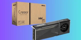 Intel Arc Pro B65 Available On US Stores at $909 ASRock Intel Arc Pro B65 Creator graphics card shown with its retail packaging