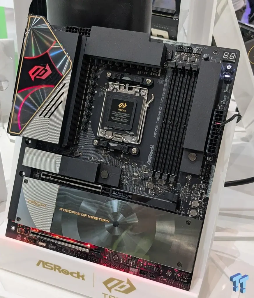 ASRock Marks 10 Years of Taichi With Special X870E and Z890 Motherboards 2 ASRock Z890 Taichi 10th Anniversary motherboard featuring Intel platform support, reinforced PCIe slots, and anniversary-themed design elements