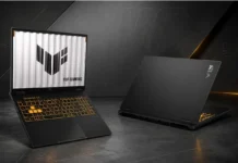 ASUS Announces New TUF Gaming 16 With RTX 5070 and Quieter 40dB Cooling ASUS TUF Gaming 16 gaming laptop shown open and closed with orange backlit keyboard and TUF branding