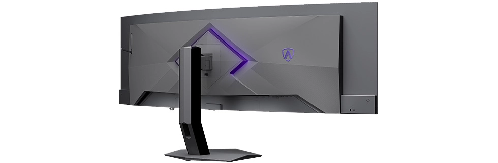 AOC AGON Pro AGP497UCZD Packs a 49-Inch 240Hz QD-OLED Display 2 Rear view of the AOC AGON Pro AGP497UCZD showing its stand and back panel design