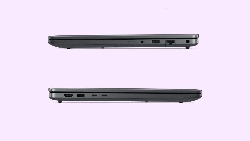 Dell Pro 3 Series 16 laptop side view showing ports and connectivity options