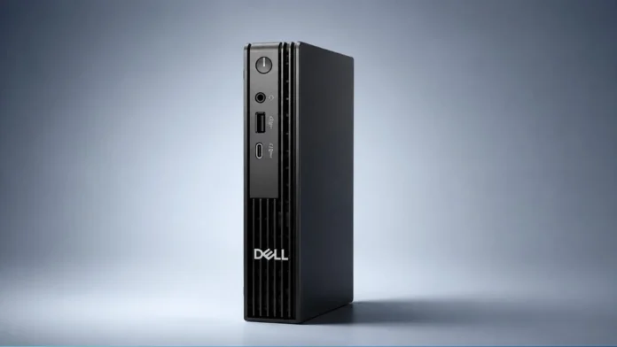 Dell Pro Micro E Mini Desktop PC Dell Pro Micro E compact mini desktop computer with a slim 1.2-liter chassis and front USB connectivity
