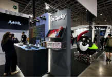 Ducky Announces New Keyboard Lineup at Computex 2026 Ducky exhibition booth displaying keyboards and accessories at Computex 2026