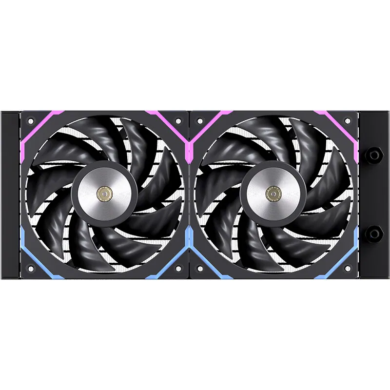 EINAREX ORBIT AIO Coolers Add Real-Time Hardware Monitoring 2 EINAREX ORBIT all-in-one liquid cooler radiator with dual fans and geometric accent design