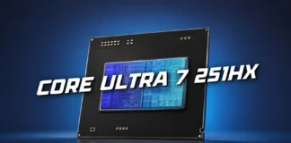 Intel Core Ultra 7 251HX Nearly Matches 20-Core HX CPUs in PassMark Promotional render of the Intel Core Ultra 7 251HX mobile processor