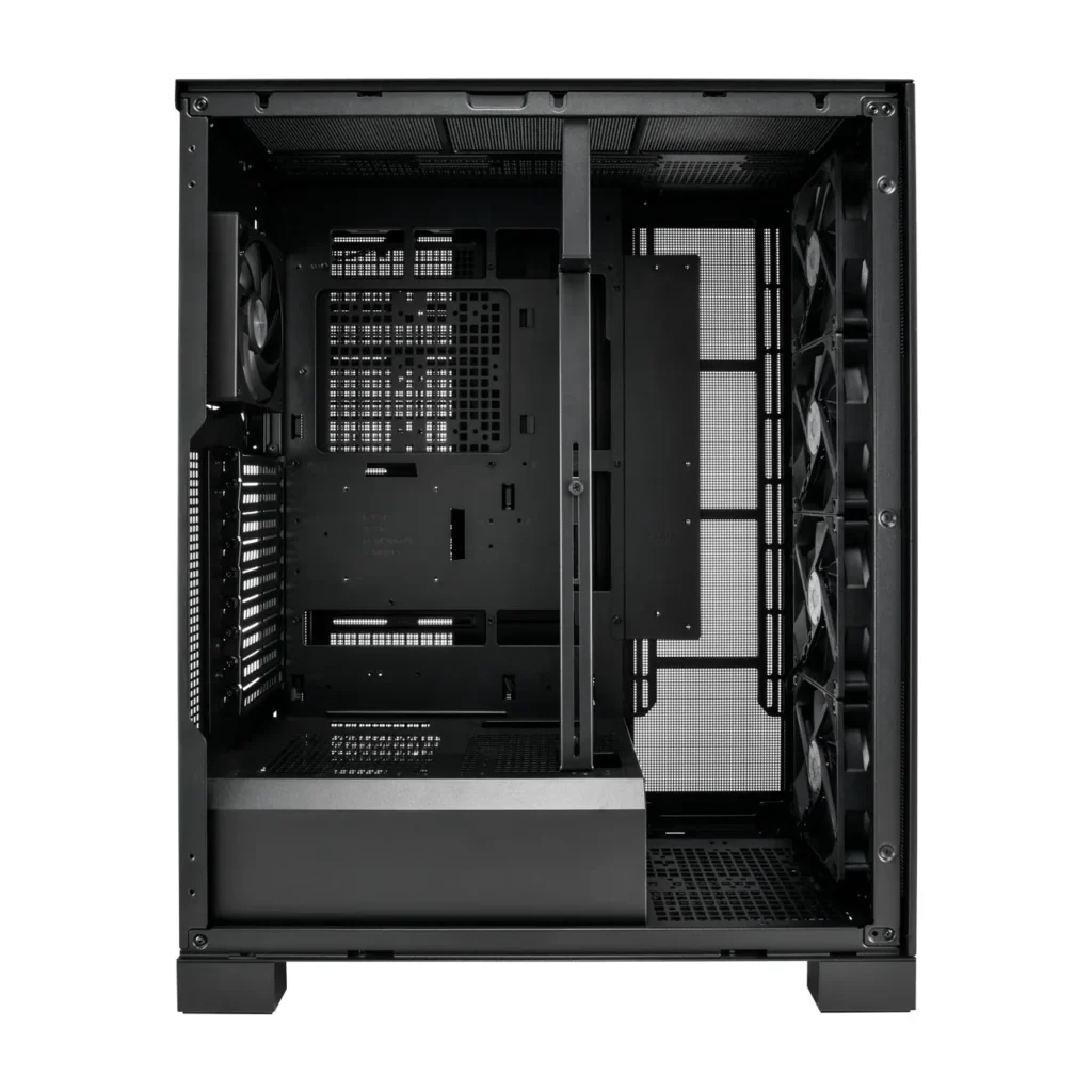 FSP U661 workstation case configured with dual graphics cards for AI workloads