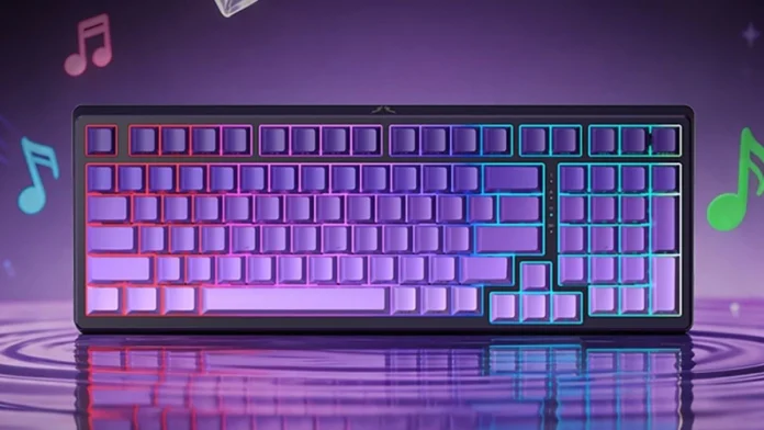 Front view of the Lenovo Lecoo GK101 RGB mechanical keyboard