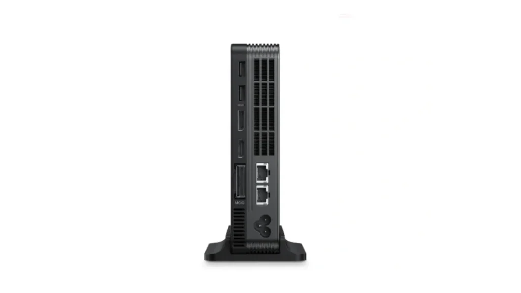 GPD Launches Panther Lake BOX Mini PC With MCIO PCIe 5.0 Expansion 2 Rear I/O panel of the GPD BOX mini PC featuring USB4, Ethernet, and MCIO expansion connectivity