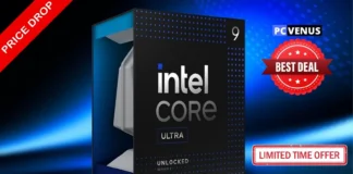 Deal: Intel Core Ultra 9 285K Falls to $355 Intel Core Ultra 9 285K unlocked desktop processor retail box highlighted as a limited-time Amazon deal at its lowest recorded price