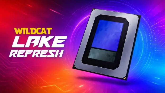 Intel Wildcat Lake Refresh processor render highlighting the upcoming low-power mobile platform
