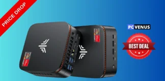 KAMRUI Hyper H1 Mini PC Drops to $439 KAMRUI Hyper H1 Mini PC shown from an angled view highlighting its compact design and front connectivity ports