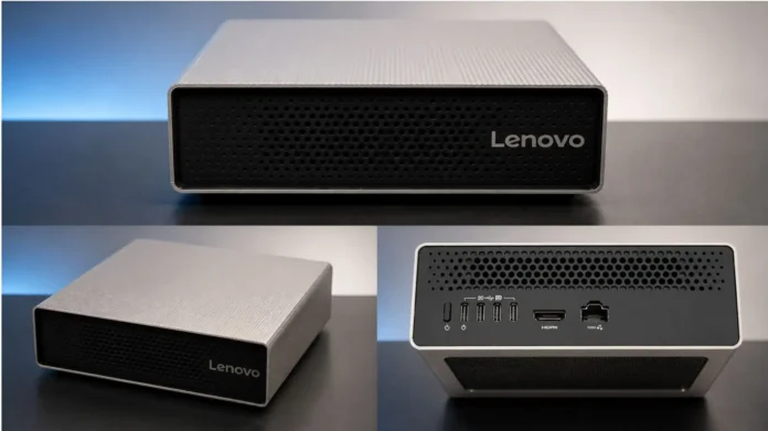 Lenovo SFF RTX Spark Mini PC Lenovo SFF RTX Spark compact AI workstation with Blackwell RTX graphics and up to 128GB unified memory