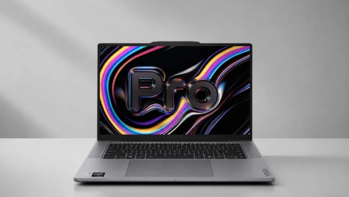 Lenovo Yoga Pro 15 laptop with a high-resolution display.