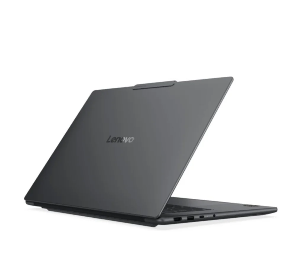 Rear view of the Lenovo Yoga Pro 15 laptop.