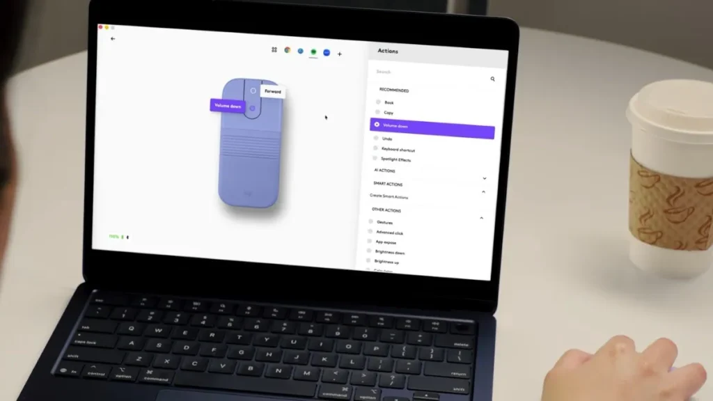 Logitech Mobi Fold Launches as Company's First Foldable Mouse, Priced at $79.99 2 Logitech Mobi Fold customization software interface