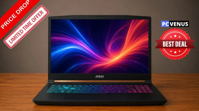 MSI Katana 15 HX gaming laptop with RGB keyboard featured in a limited-time Amazon deal at its lowest recorded price