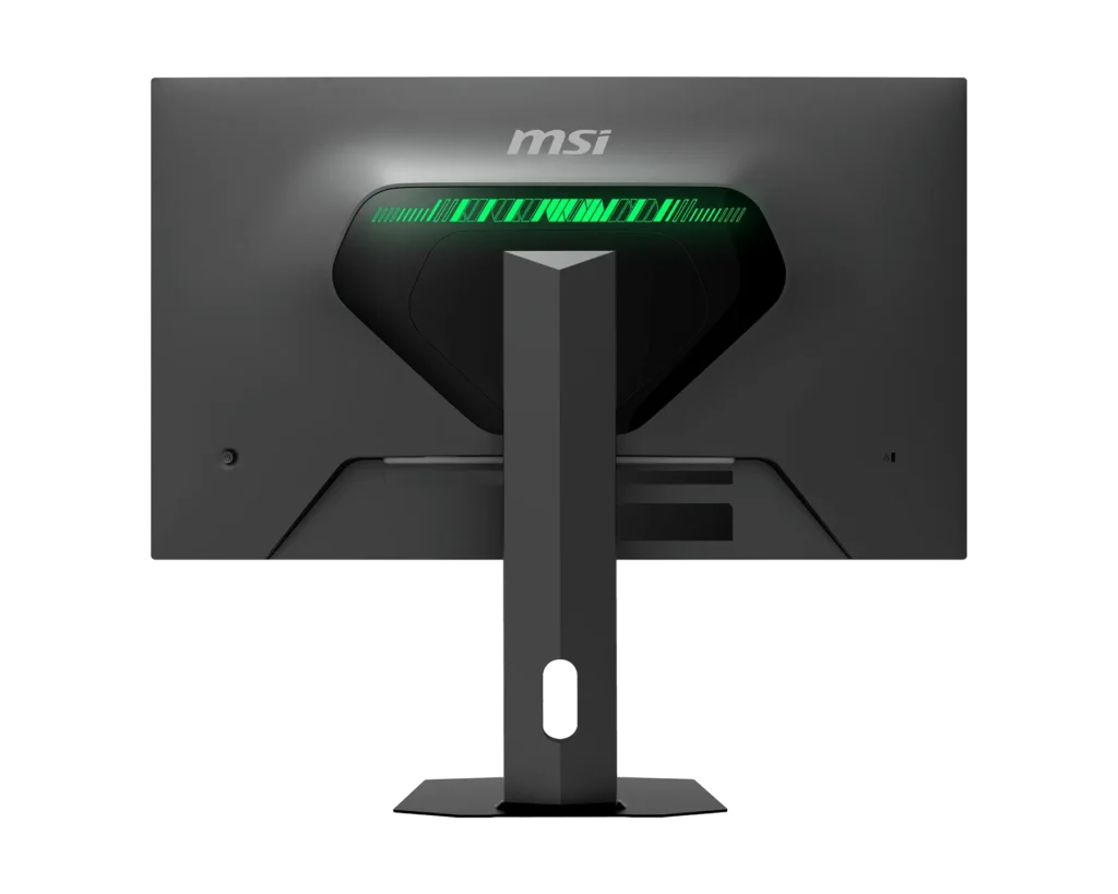MSI MAG 276QRM32 Gaming Monitor Goes on Sale With 320Hz and HDR1000 3 Rear view of MSI MAG 276QRM32 monitor showing RGB lighting