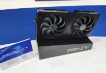 PNY Unveils Slim GeForce RTX 5090 With Recessed 16-Pin Power PNY slim GeForce RTX graphics card prototype displayed at Computex with dual-fan cooling.