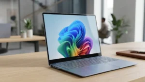 Samsung Galaxy Book6 Edge laptop displayed on a desk