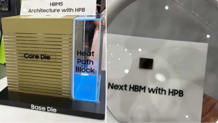 Samsung HBM5 memory prototype showcased at Computex 2026