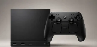 Valve Reveals Steam Machine Pricing, Starts at $1,049 Compact Steam Machine gaming console paired with a wireless Steam Controller on a neutral background