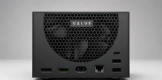Valve Confirms Steam Machine HDMI 2.1 Support, 4K 240Hz Update Coming Rear view of the Steam Machine showing HDMI 2.1, DisplayPort, USB ports, Ethernet, USB-C, and power connector