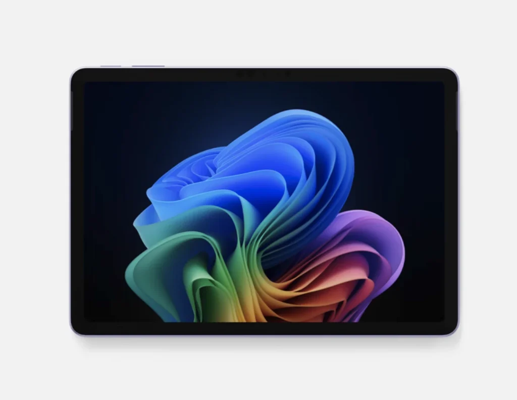 Front view of the Microsoft Surface Pro 12-inch 2-in-1 showing the Windows desktop wallpaper