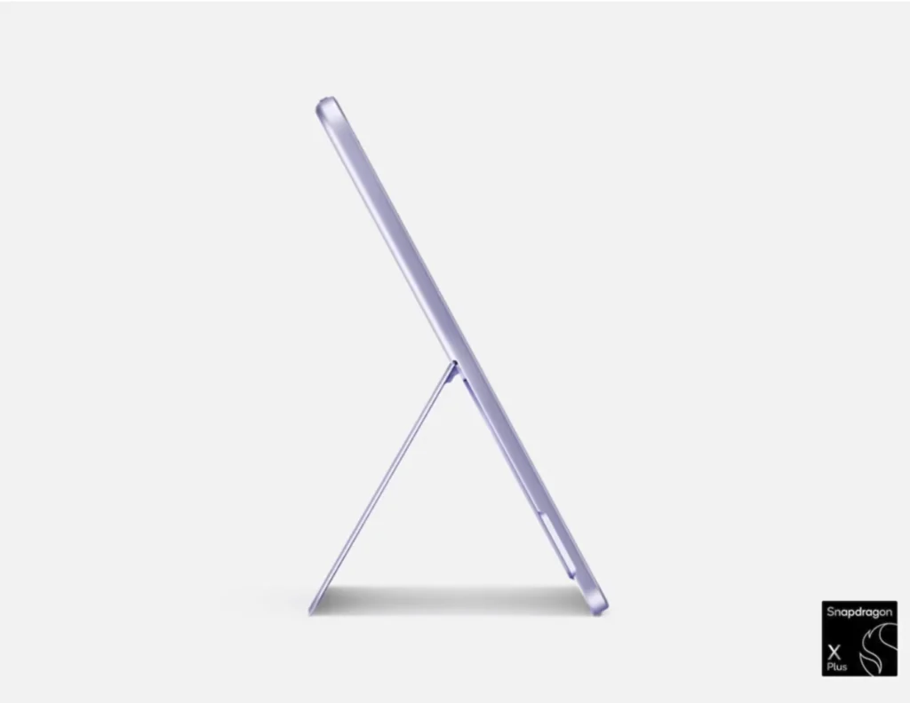 Side profile of the Microsoft Surface Pro 12-inch showing its slim chassis and kickstand