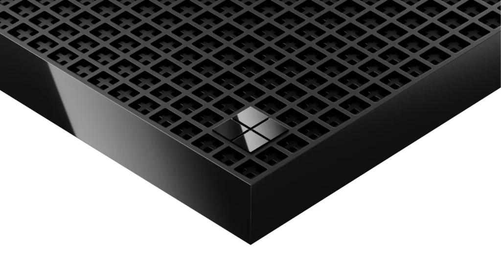 Surface RTX Spark Dev Box Packs 128GB Memory and Blackwell Graphics 2 Close-up of the vented top design on the Surface RTX Spark Dev Box