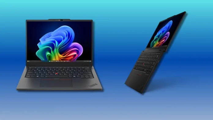 Lenovo ThinkPad L13 Gen 7 shown from front and side angles highlighting its slim business-focused design