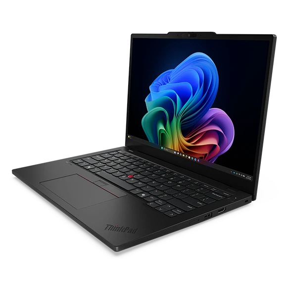Lenovo ThinkPad L13 Gen 7 business laptop shown from an angled front view with a compact design and webcam notch