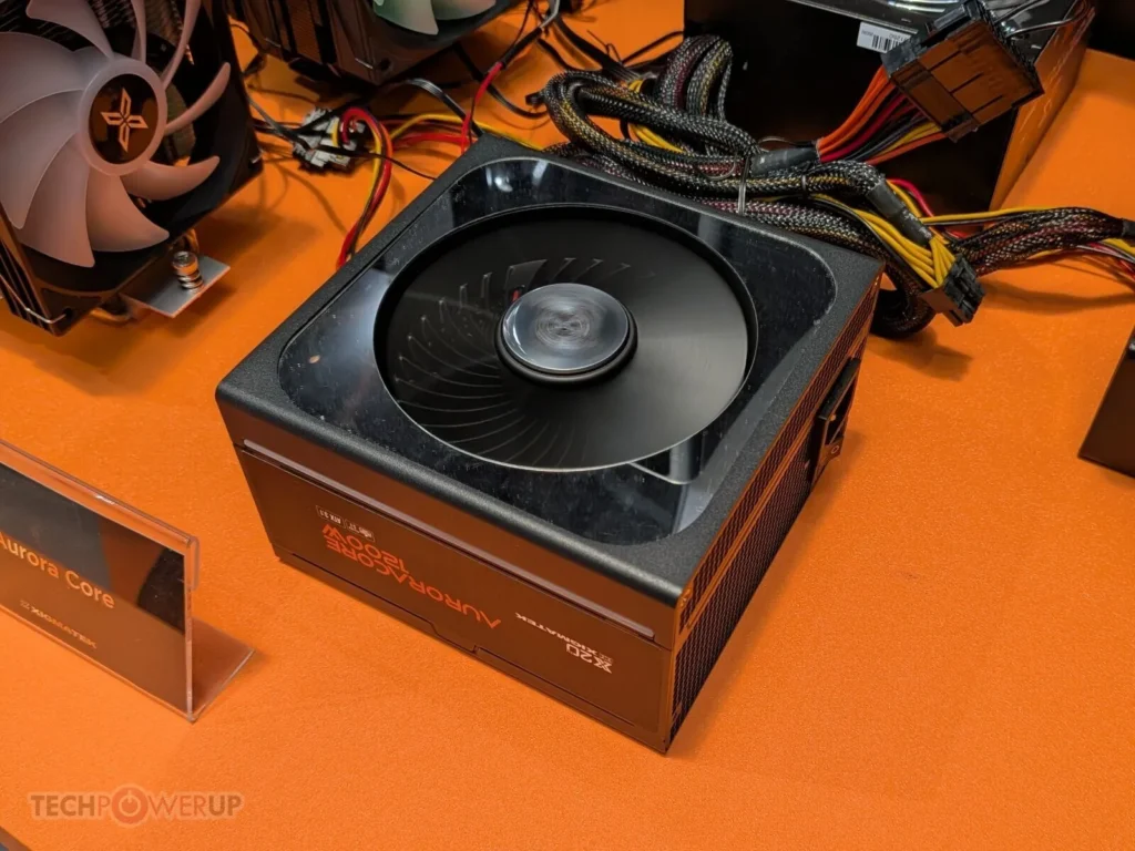 XIGMATEK Aurora Core power supply with integrated cooling fan design
