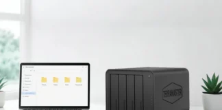 TerraMaster Releases D8 Hybrid 2 With 152TB Storage Into an 8-Bay USB DAS TerraMaster D8 Hybrid 2 hybrid storage enclosure connected to a laptop via USB for high-speed file storage and backup.