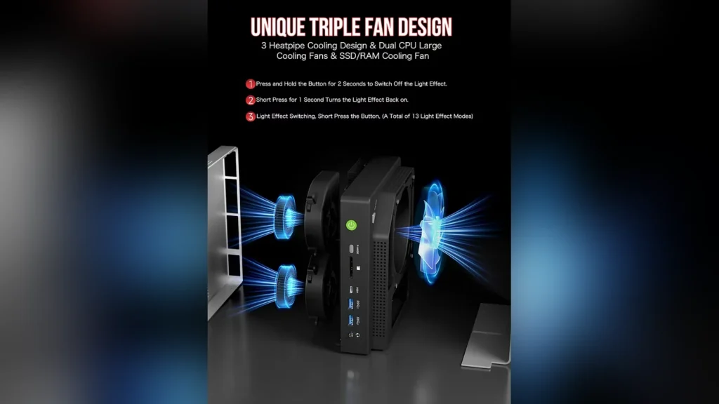 Geeks updates Strix Halo mini PC EVO-X2: 128GB RAM, 1TB HDD, $3499 4 Close-up of the front I/O ports on the GMKtec EVO-X2 mini PC.