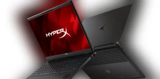 HP Updates HyperX OMEN 15 Laptop with Arrow Lake HX & RTX 5070 Front and rear product renders of the HP HyperX OMEN 15 gaming laptop.