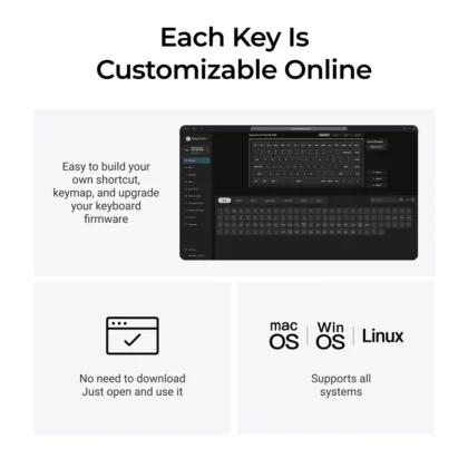 Keychron Launcher software for online key remapping and keyboard customization.