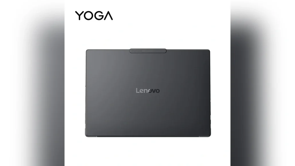 Close-up of the 7-inch drawing surface touchpad and stylus drawing capability on the Lenovo YOGA Pro 15.