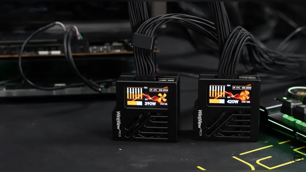 Der8auer Converts $7,000 RTX 5090 LIGHTNING Z to Custom Water Cooling 2 The custom PVD-coated stainless-steel replacement plate and matching terminals.