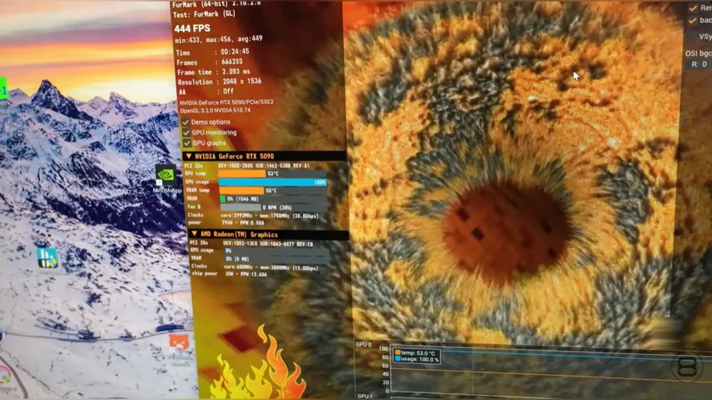 Der8auer Converts $7,000 RTX 5090 LIGHTNING Z to Custom Water Cooling 3 Close-up of the new phase-change thermal interface material applied on the GPU core die.