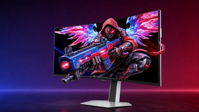 34U8A Q8 Upgrade Edition 34-inch curved gaming monitor with an immersive ultrawide display.
