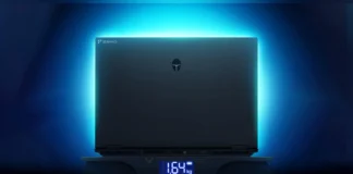 Thunderobot Teases Zero Air 16 Laptop with RTX 5070 Thunderobot Zero Air 16 gaming laptop sitting on a digital scale showing 1.64 kg.