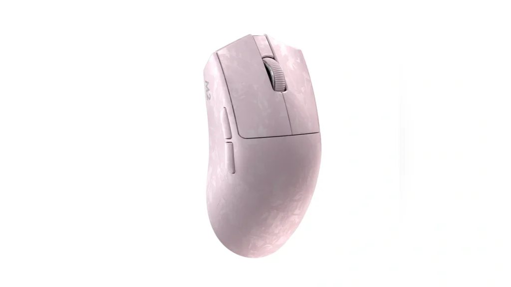 Yunzii Launches M2 Dual 8K Custom Wireless Gaming Mouse 3 The black Yunzii M2 wireless gaming mouse showing its side profile.