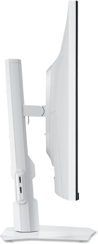 Acer Nitro XV273U F5 Monitor Listed on Amazon at $699 With 1,000Hz DFR Mode 3 Side profile of the Acer Nitro XV273U F5 monitor showing its slim panel and ergonomic stand.