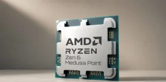 AMD Medusa Point Zen 6 APU Scores Higher in New Geekbench Test Render of an AMD Ryzen Zen 6 Medusa Point processor package on a neutral background.