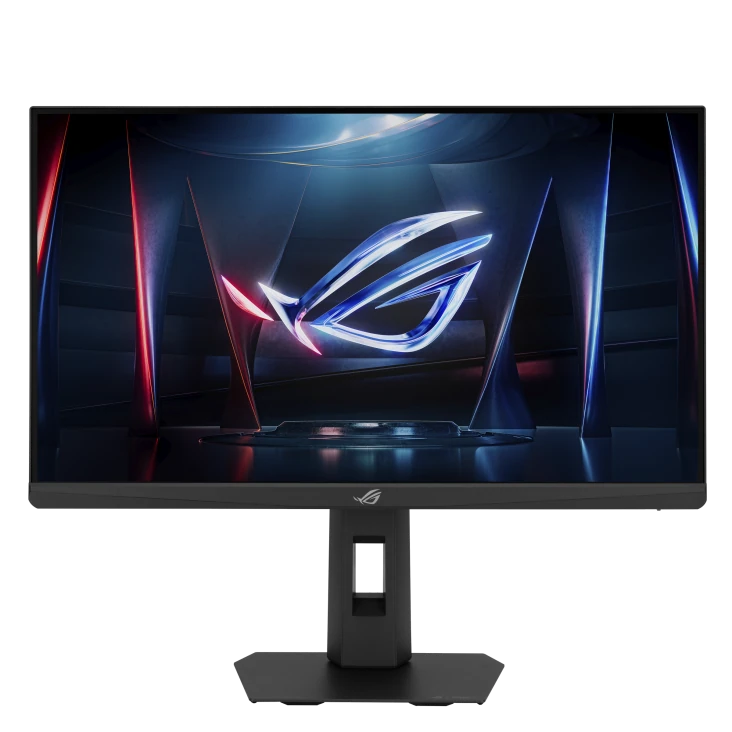 ASUS Releases ROG Strix XG259QNSR Ace Monitor With 420Hz Fast IPS Panel 2 Front view of the ASUS ROG Strix XG259QNSR Ace 24.5-inch Full HD gaming monitor displaying the ROG wallpaper with slim bezels.