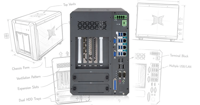 Rear view of FPC-9309W-G5.