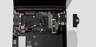 Framework Cuts Laptop 13 Pro Memory on Some Preorders After LPCAMM2 Price Surge Framework Laptop 13 Pro opened to show the LPCAMM2 memory module during installation